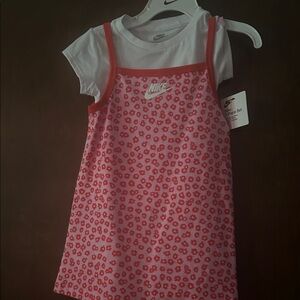 Nike Pink and White Floral Set